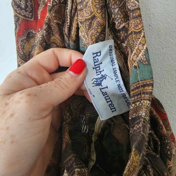 Ralph Lauren Paisley Maxi Skirt - Multicolor - Picture 6 of 7